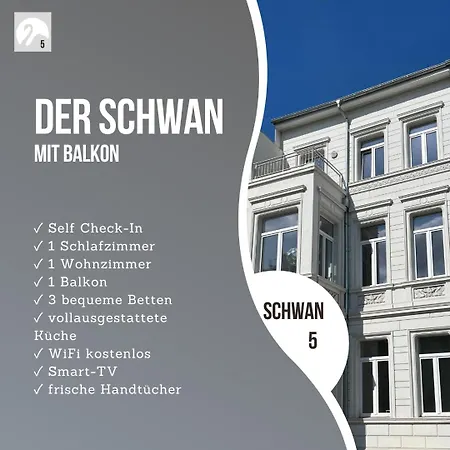 Apartment Der Schwan, Innenstadt, 2022 Renoviert *