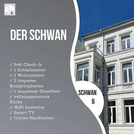 Apartment Der Schwan, Innenstadt, 2022 Renoviert *